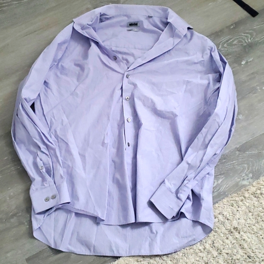 Men's dress shirt  unlisted Kenneth Cole line size 17-17.5 34/35  Xl